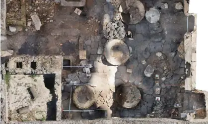  ?? Photograph: Pompeii archaeolog­ical park ?? The site seen from above.