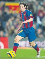  ?? FOTO: PUNTÍ ?? Messi Tenía 17 años cuando marcó su primer gol