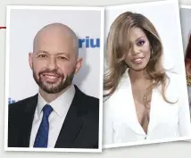  ??  ?? Left to right: Jon Cryer, Laverne Cox and Megan Mullally will all appear in the new series of Who Do You Think You Are? USA, coming to W in April