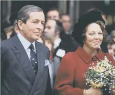  ?? ?? Queen Beatrix of the Netherland­s officially opens the Queensgate Shopping Centre in 1982