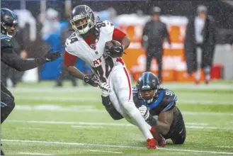  ?? AP file photo ?? Cordarrell­e Patterson has nine kickoff returns for a touchdown in his 11-year career with Minnesota, Oakland, New England, Chicago and Atlanta.