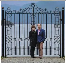  ??  ?? Maurice and Francesca O’Connell of Wayward Irish Spirits Killarney, pictured in the grounds of their Lakeview Estate.