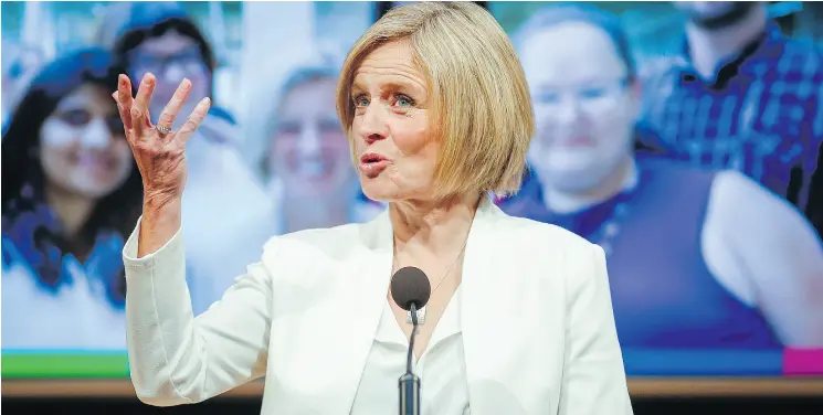  ?? JEFF McINTOSH / THE CANADIAN PRESS FILES ?? The Restoring the Alberta Advantage gathering John Robson attended did not necessaril­y concern matters that apply to Alberta Premier Rachel Notley’s province alone.