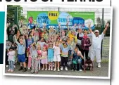  ??  ?? Fun and games: players of all ages at a Tennis For Free event in south west London