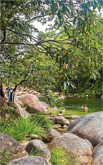  ??  ?? The Mossman Gorge in North Queensland’s Daintree region is not far from Cairns.