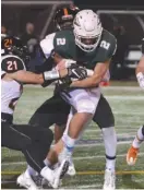  ??  ?? Tight end Brian Kaiser leads a New Trier team that won the Central Suburban League South title last season.