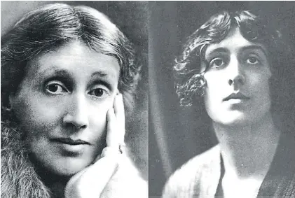  ?? ?? Letras fogosas. Virginia Woolf y Vita Sackville, dos escritoras inspiradas por la mutua pasión.