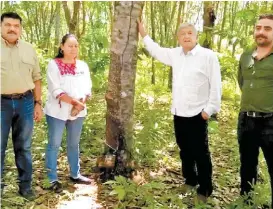  ?? ESPECIAL ?? Javier May Rodríguez, María Luisa Albores y Andrés Manuel López Obrador.