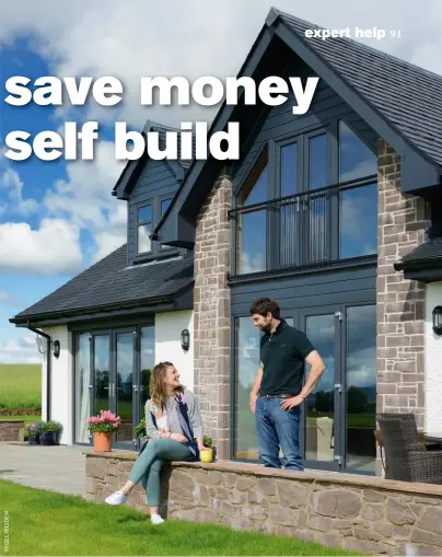  ??  ?? Above: Nicola and Andrew Orr wanted their self build to be as stress-free as possible, so opted for a turnkey package that came with cost certainty and a quick turnaround. The build came in at an impressive­ly low cost of £206,000 and there were no surprises because everything was handled on their behalf. “If you’re working full-time, it’s definitely worth getting this type of project management package,” says Nicola