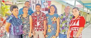  ?? Picture: RAMA ?? Staff members of the Golden Age Home in Samabula, Atasa Osborne (right) with her colleagues during the Christmas party.