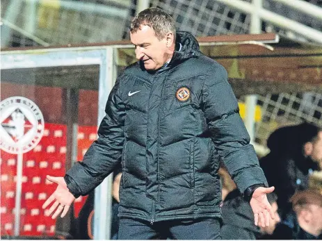  ?? Picture: SNS Group. ?? Csaba Laszlo: frustrated by the errors his team made in the defeat last night.