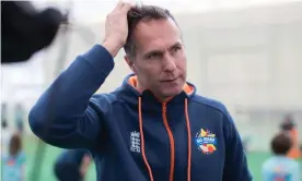  ?? Photograph: Aaron Chown/PA ?? Michael Vaughan’s radio show has been put on hold after accusation­s of a racist remark made while he was playing for Yorkshire in 2009.