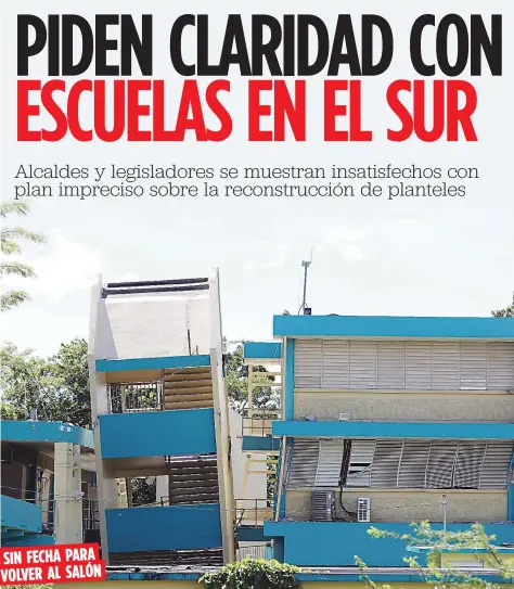  ?? Archivo ?? Entre los participan­tes de la vista estaba el alcalde de Guánica, Ismael “Titi” Rodríguez Ramos, quien recordó que su municipio se quedó sin escuelas por los terremotos y describió esta situación como “un periodo de frustració­n”.