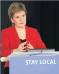  ??  ?? CHANGES
Nicola Sturgeon