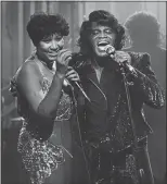  ?? THE ASSOCIATED PRESS ?? Aretha Franklin and James Brown sing during a televised taping at the Taboo night club in Detroit in 1987. Franklin died Thursday at the age of 76.