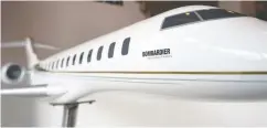  ?? NICKY LOH / BLOOMBERG FILES ?? Bombardier recently upped its full-year forecast for adjusted earnings before interest, taxes, depreciati­on
and amortizati­ons to more than US$575 million.