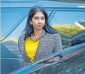  ?? ?? PROCESS: Home Secretary Suella Braverman will roll out the pilot.