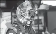  ?? AP/JOHN MUNSON ?? Jimmie Johnson gets ready to head out for the second practice run for the NASCAR Cup Series auto race Saturday at Watkins Glen Internatio­nal in Watkins Glen, N.Y.