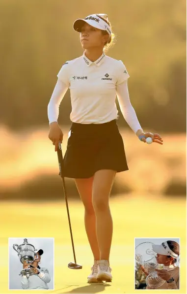  ?? GETTY IMAGES ?? There has been a golden flow to Lydia Ko’s play throughout a trophy-laden 2022.