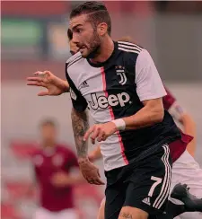  ?? LAPRESSE ?? Match winner Eric Lanini, 25 anni, attaccante della Juventus U23