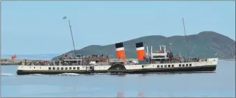  ?? ?? PS Waverley, seen here in Campbeltow­n Loch, is a regular visitor to Argyll’s ports.