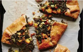  ?? COURTESY RICARDO PHOTOS ?? Ricardo’s rustic kale and squash pie will be your new fall favourite. Hello kale, leek, garlic and — yes — bacon.