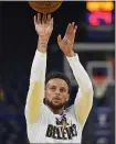  ?? JOSE CARLOS FAJARDO — STAFF ?? The Warriors’ Stephen Curry might learn how nerve damage in his left hand will affect his game when he returns to action tonight.