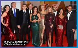  ??  ?? The GMB gang at the NTAs last January