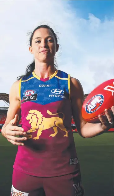  ?? Picture: ADAM HEAD ?? ROAR TALENT: Far North junior Leah Kaslar booked her Allies spot in the State of Origin game with an impressive first season with the Brisbane Lions.