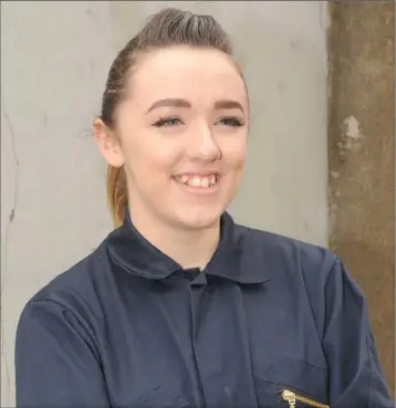  ??  ?? Kerry-Anne Carr, Coláiste Rís, appearing in the musical, comedy based on the songs of Elvis Presley ‘All Shook Up’ in The Tain Art Centre on 9th, 10th and 11th May at 8pm.