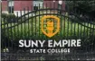  ?? LAUREN HALLIGAN - MEDIANEWS GROUP FILE ?? SUNY Empire State College is headquarte­red in Saratoga Springs.