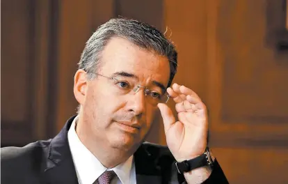  ?? OCTAVIO HOYOS El diseño de la autonomía del Banxico es ajeno al ciclo político, aseguró el gobernador de la institució­n. ??