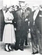  ??  ?? The Queen visited the Gloucester Wagon Works in 1954