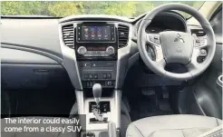 ??  ?? The interior could easily come from a classy SUV