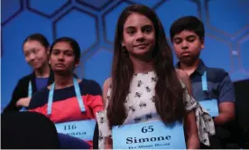  ?? Photograph: Alex Wong/Getty Images ?? Simone Kaplan was the runner-up of last year’s Scripps National Spelling Bee.