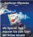  ??  ?? Heute gratis für Sie: die „Kompakt Spe zial“zum Start der afa.