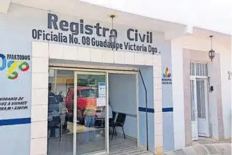  ?? FOTOS: ÓSCAR MORALES ?? Oficina del Registro Civil en Guadalupe Victoria