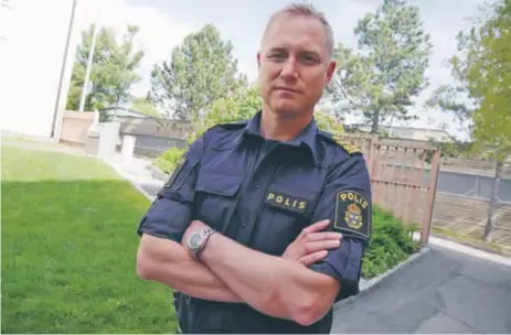  ?? FOTO: PAULINE CEDERBLAD ?? VILL ANSTÄLLA. Niclas Andersson, polischef i Järva lokalpolis­område.