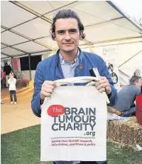  ?? THE BRAIN TUMOUR CHARITY ?? Orlando Bloom getting behind The Brain Tumour Charity at The Grand Sleepover on July 5.