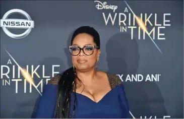  ?? ROBYN BECK/AFP ?? Oprah Winfrey attends the premiere of Disney’s on February 26.