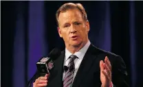  ?? MIKE LAWRIE/GETTY IMAGES ?? NFL Commission­er Roger Goodell offered a mea culpa on the league’s problems this past year during a news conference Friday, then asserted there’s much that has been accomplish­ed.