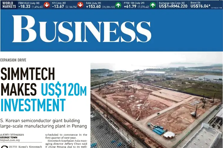 Simmtech Makes Us 120 Investment Pressreader