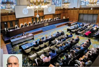  ??  ?? IN SESSION The ICJ ruled in India’s favour, granting Kulbhushan Jadhav (inset) consular access