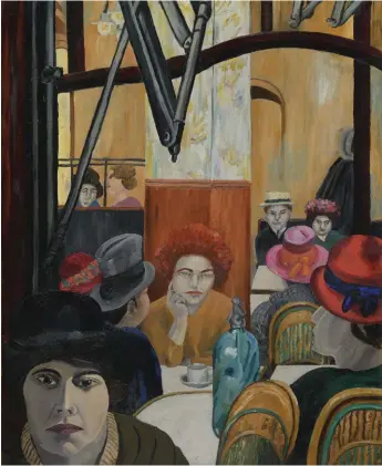  ??  ?? Bohemia-on-seine: the Café de la Rotonde, Paris, 1924