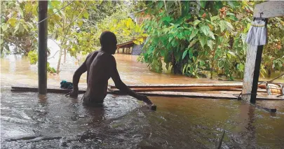 ?? / Cortesía ?? Con el desbordami­ento de los ríos San Juan, Baudó y Atrato, 16 de los 30 municipios de Chocó han registrado graves problemas.