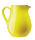  ??  ?? Add some zingy yellow to your kitchen with a water jug in bright yellow. Ceramic jug, £6.99, TK Maxx