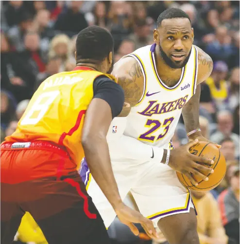  ?? Russ Isabella / USA TODAY Sports Files ?? Lebron James, the Los Angeles Lakers and the rest of the NBA might not see official action until year’s end.