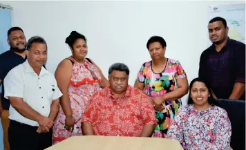  ?? ?? Former Fijian Viliame Likusuasua (seated) meets with the officials of the Ministry of Employment, Productivi­ty and Industrial Relations to discuss recruitmen­t plans for seaasonal and long-term workers from Fiji.