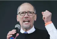  ?? JOE RAEDLE / GETTY IMAGES ?? Under chairman Tom Perez, the Democratic National Committee has struggled to get past the hacking story.