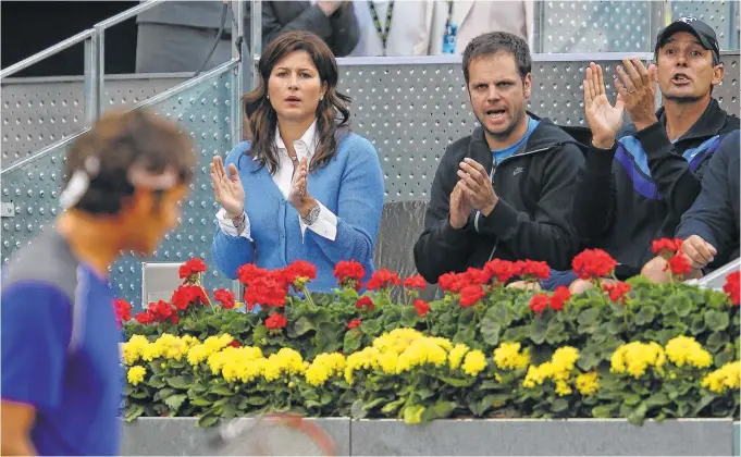  ??  ?? Mirka Federer, a former tennis pro, has been a constant at her husband’s side during his career.
Julian Finney / Getty Images